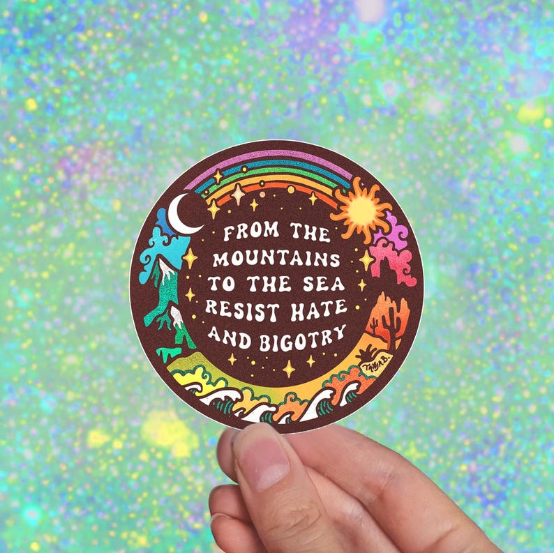 RESIST HATE AND BIGOTRY Sticker