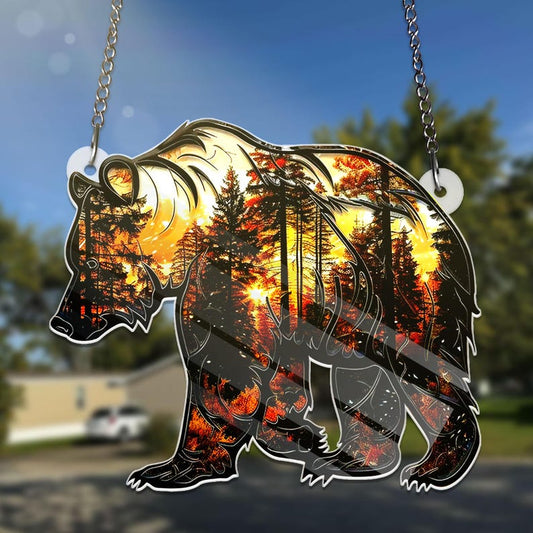 Bear ACRYLIC Window Hanging Decor