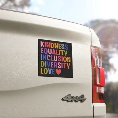 Kindness Equality Inclusion Diversity Love Sticker