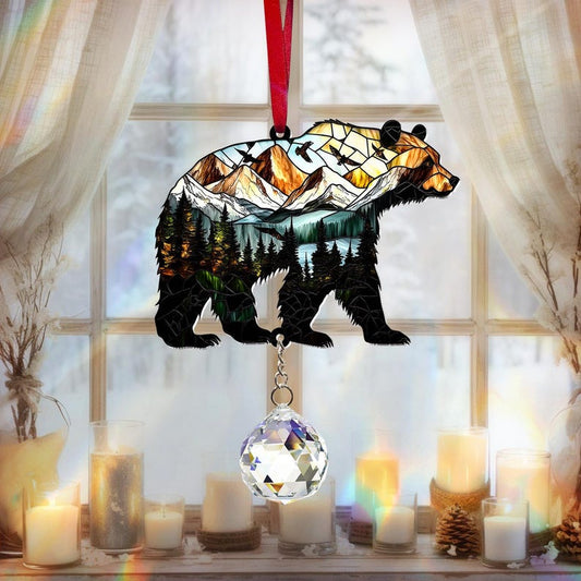 Rustic Bear Acrylic Window