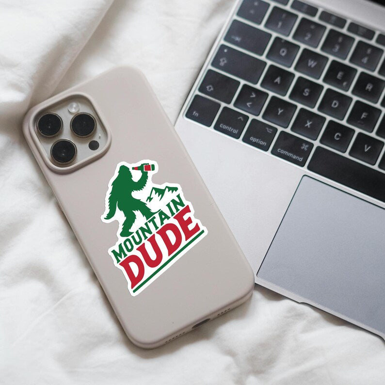 Mountain Dude Bigfoot Sticker