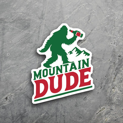 Mountain Dude Bigfoot Sticker