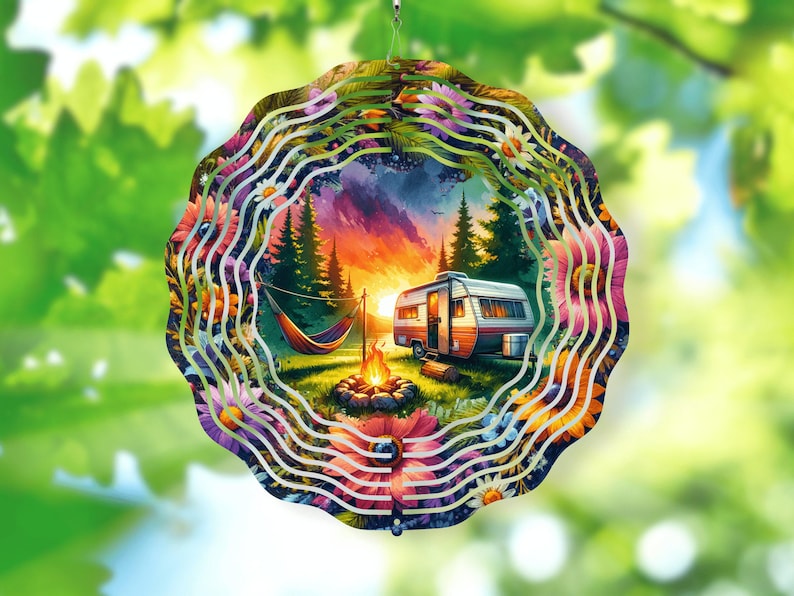 Happy Camper Wind Spinner