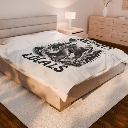 Bigfoot Respect the Locals Blanket
