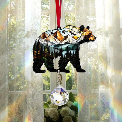 Rustic Bear Acrylic Window