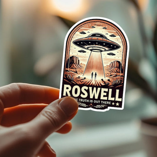 Roswell UFO Sticker