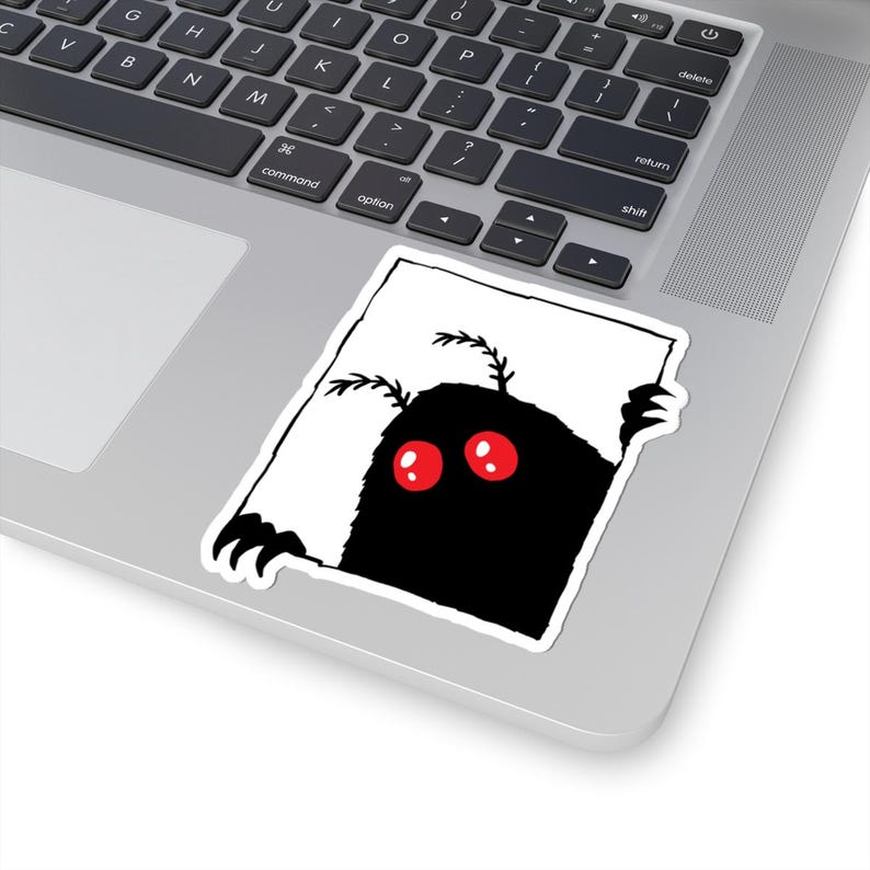 Peeking Mothman Sticker