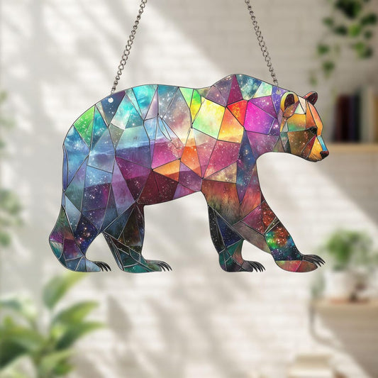 Bear Stained Glass Suncatcher