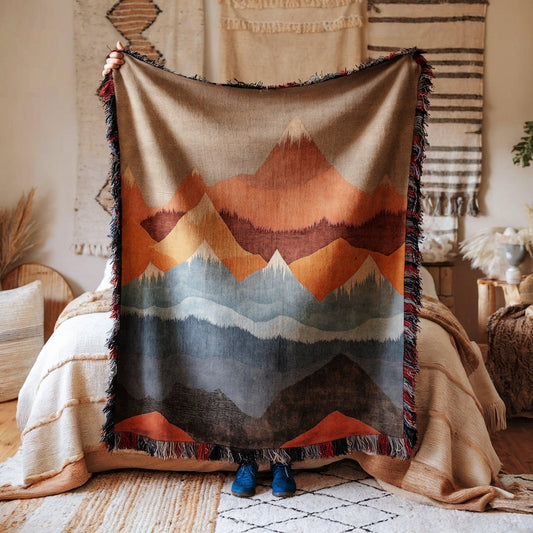 Mountain Range Warm Blanket