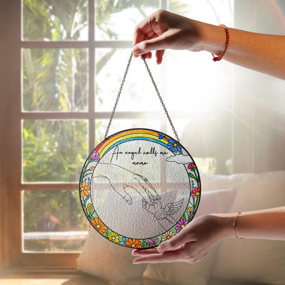 Rainbow Baby Memorial Stained Glass Suncatcher
