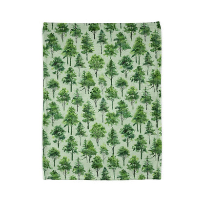 Tree Blanket Forest Green Blanket