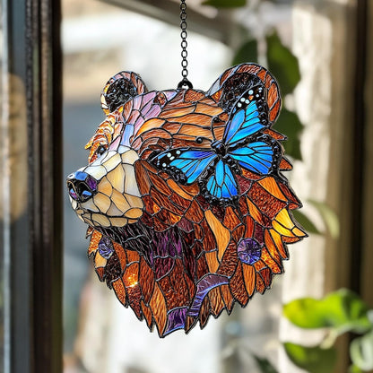 Bear Stained Glass Suncatcher