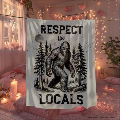 Bigfoot Respect the Locals Blanket