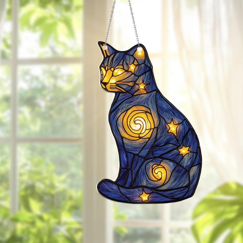 Galaxy Cat Acrylic Window