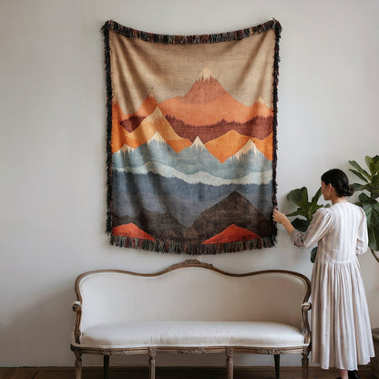 Mountain Range Warm Blanket