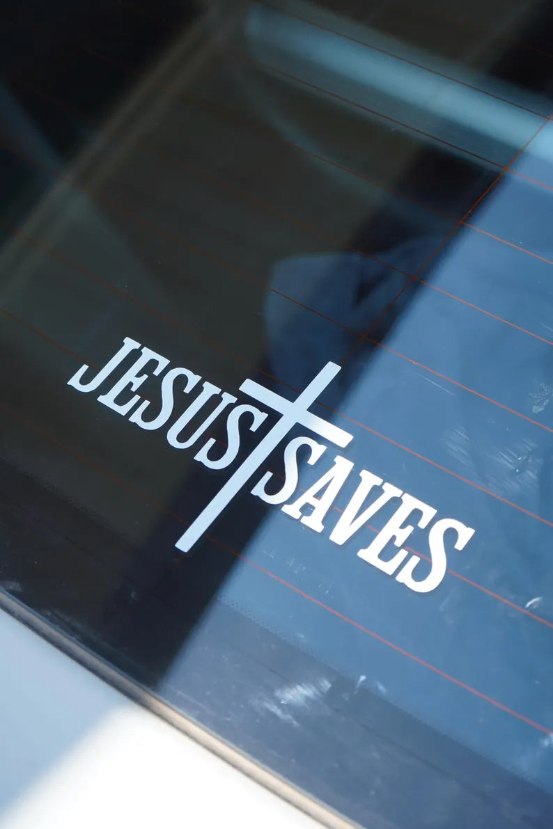 Jesus Saves Sticker