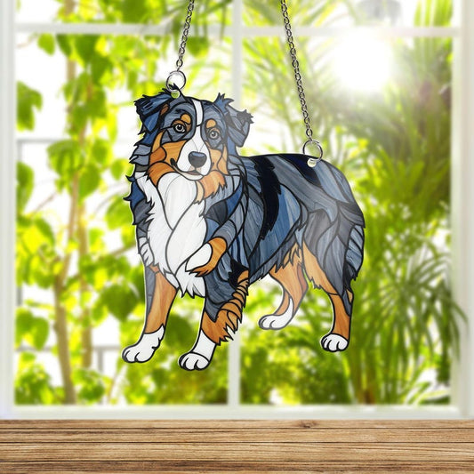Australian Shepherd Acrylic Window Hanging