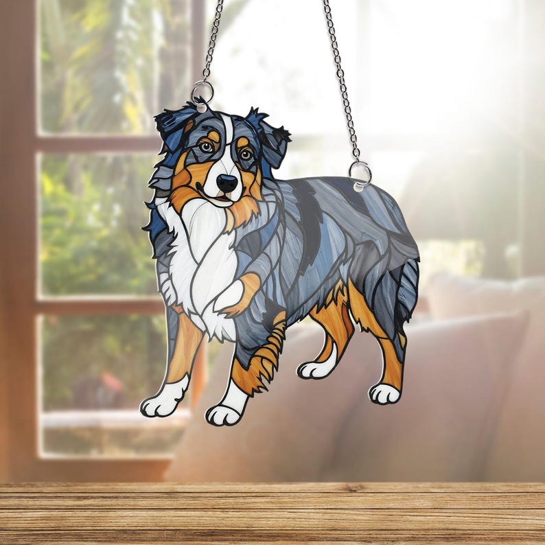 Australian Shepherd Acrylic Window Hanging