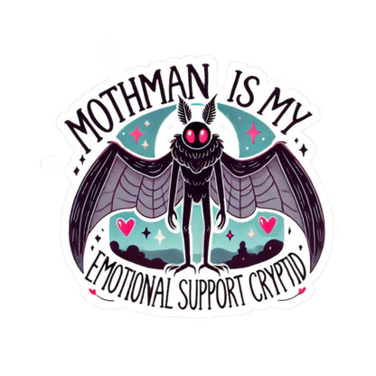 Mothman Emotional Support Cryptid Creature Sticker