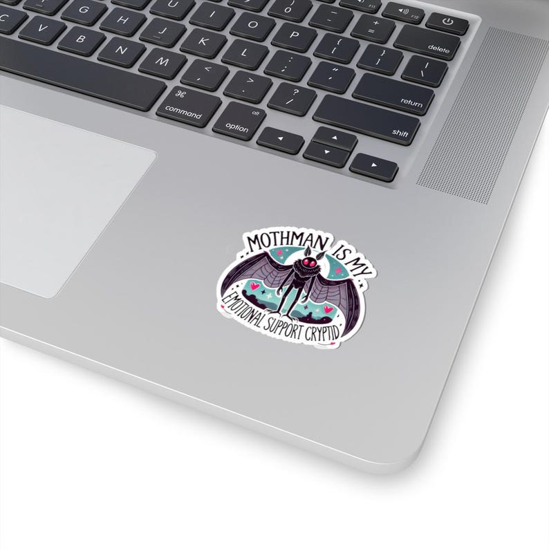 Mothman Emotional Support Cryptid Creature Sticker