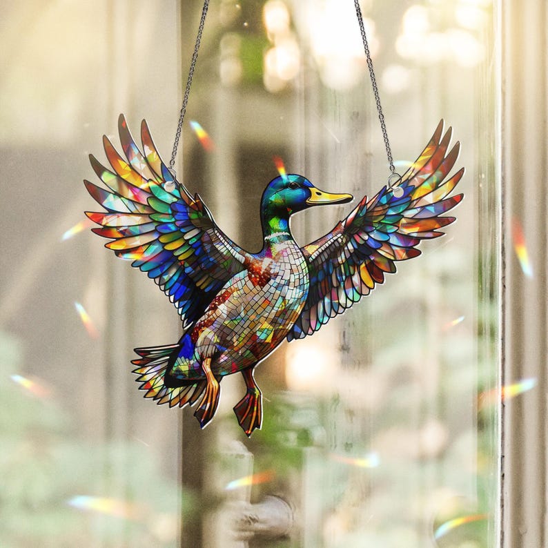 Mallard Duck Acrylic Window Hanging