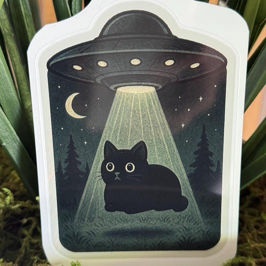 UFO Kitty Loaf Sticker