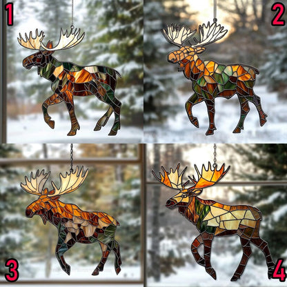 Moose Acrylic Window Hanging, Hunting Gift, Moose Lover Gift