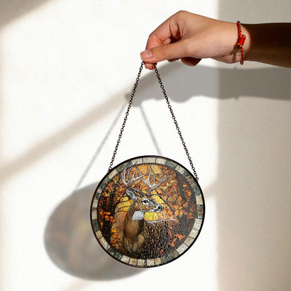 Deer Stained Glass Suncatcher