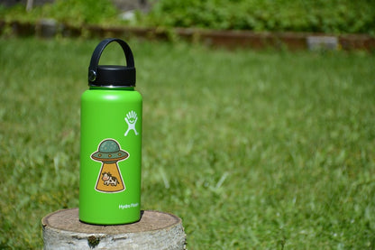 UFO Cow Abduction Sticker