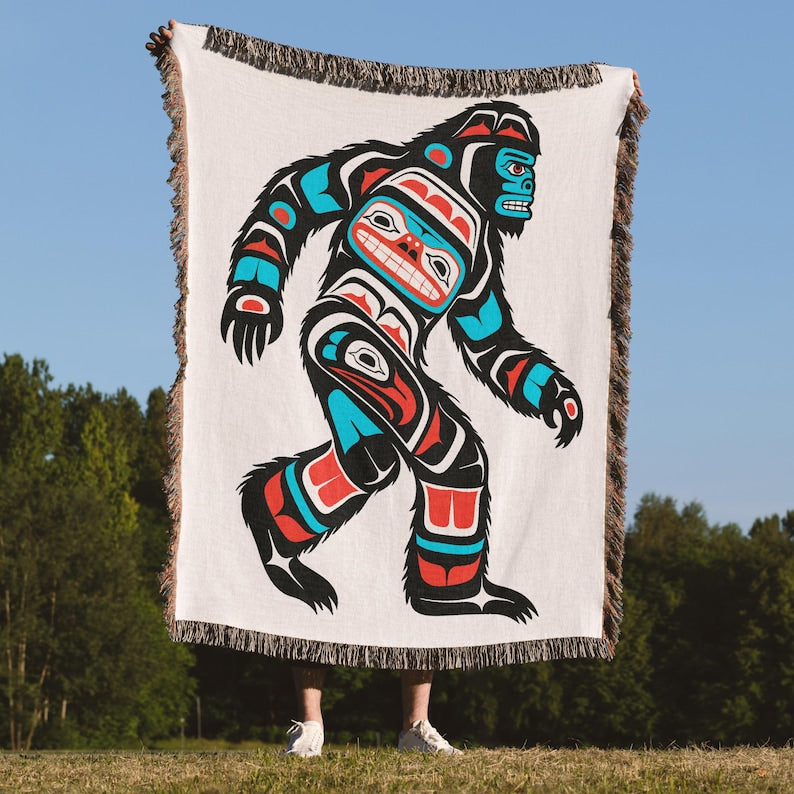 Sasquatch woven Blanket