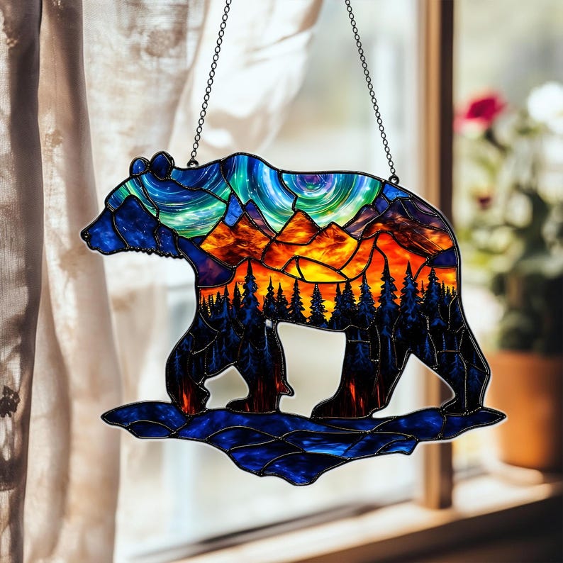 Forest Animal Acrylic Window Hanging