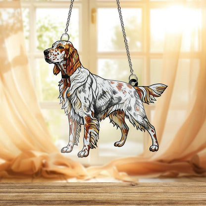English Setter ACRYLIC Window Hanging