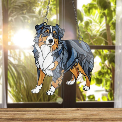 Australian Shepherd Acrylic Window Hanging