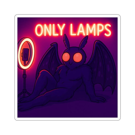 Mothman Glow-Up Sticker