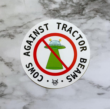 UFO Tractor Beams Vinyl Sticker
