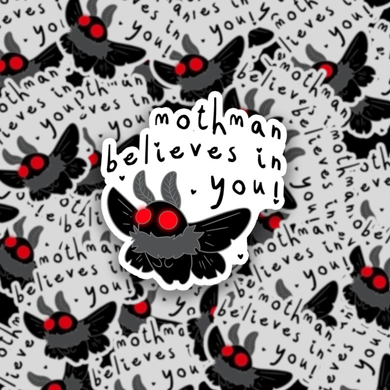 Mothman Believes Sticker