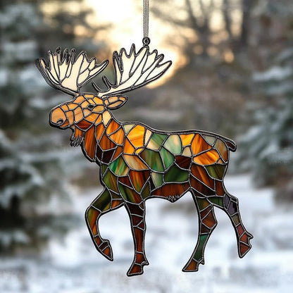 Moose Acrylic Window Hanging, Hunting Gift, Moose Lover Gift