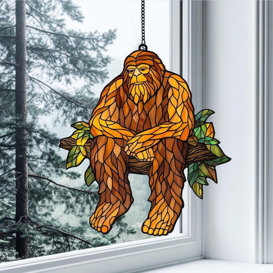 Bigfoot Acrylic Window, , Acrylic Sasquatch Window Hanging