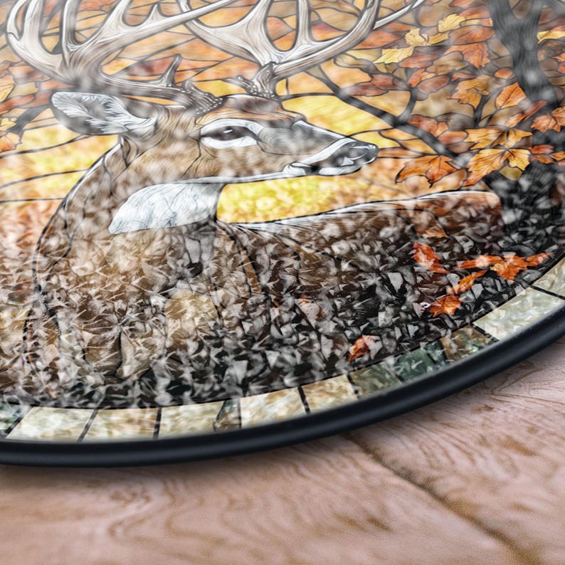 Deer Stained Glass Suncatcher