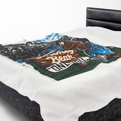 Smokey bear Velveteen Plush Blanket