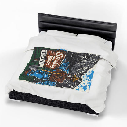 Smokey bear Velveteen Plush Blanket