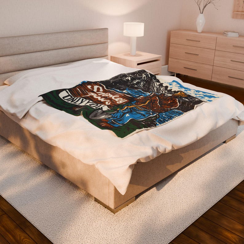 Smokey bear Velveteen Plush Blanket