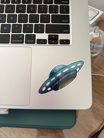 Holographic UFO Sticker