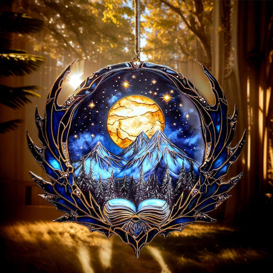Celestial Forest Stained Glass Suncatcher