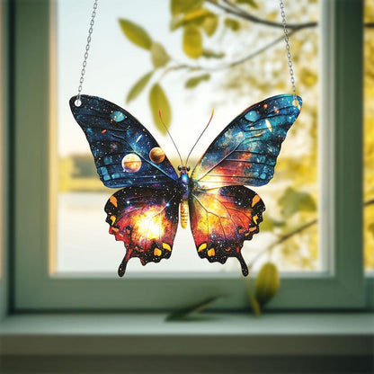 Galaxy Butterfly Acrylic Window