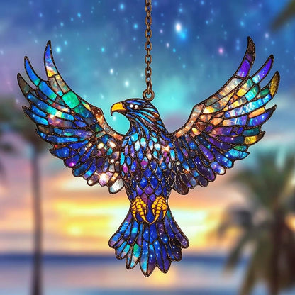 List Galaxy Eagle Stained Glass Suncatcher