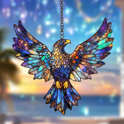 List Galaxy Eagle Stained Glass Suncatcher