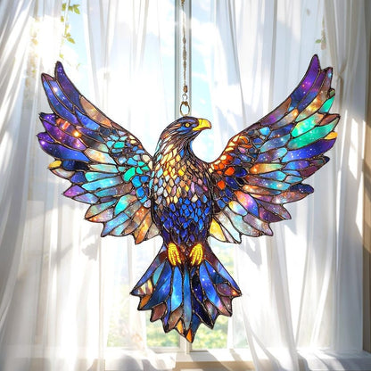 List Galaxy Eagle Stained Glass Suncatcher