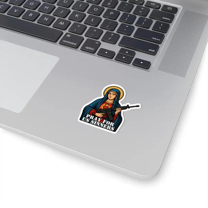 Pray For Us Sinner - Jesus Sticker