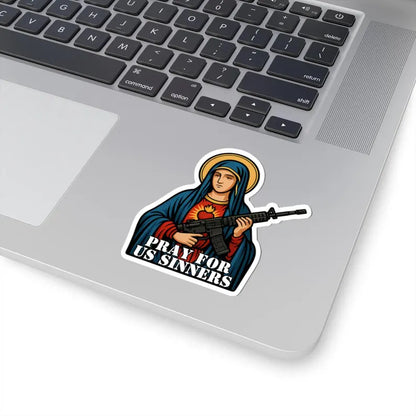 Pray For Us Sinner - Jesus Sticker